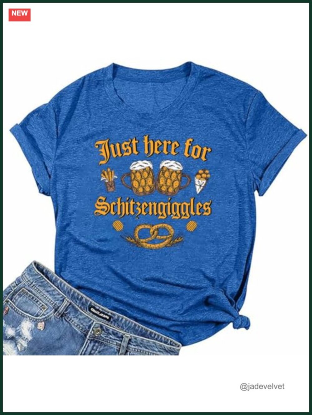 Oktoberfest Funny T-Shirt Women Cotton Blend Crew Neck Short Sleeve Tee